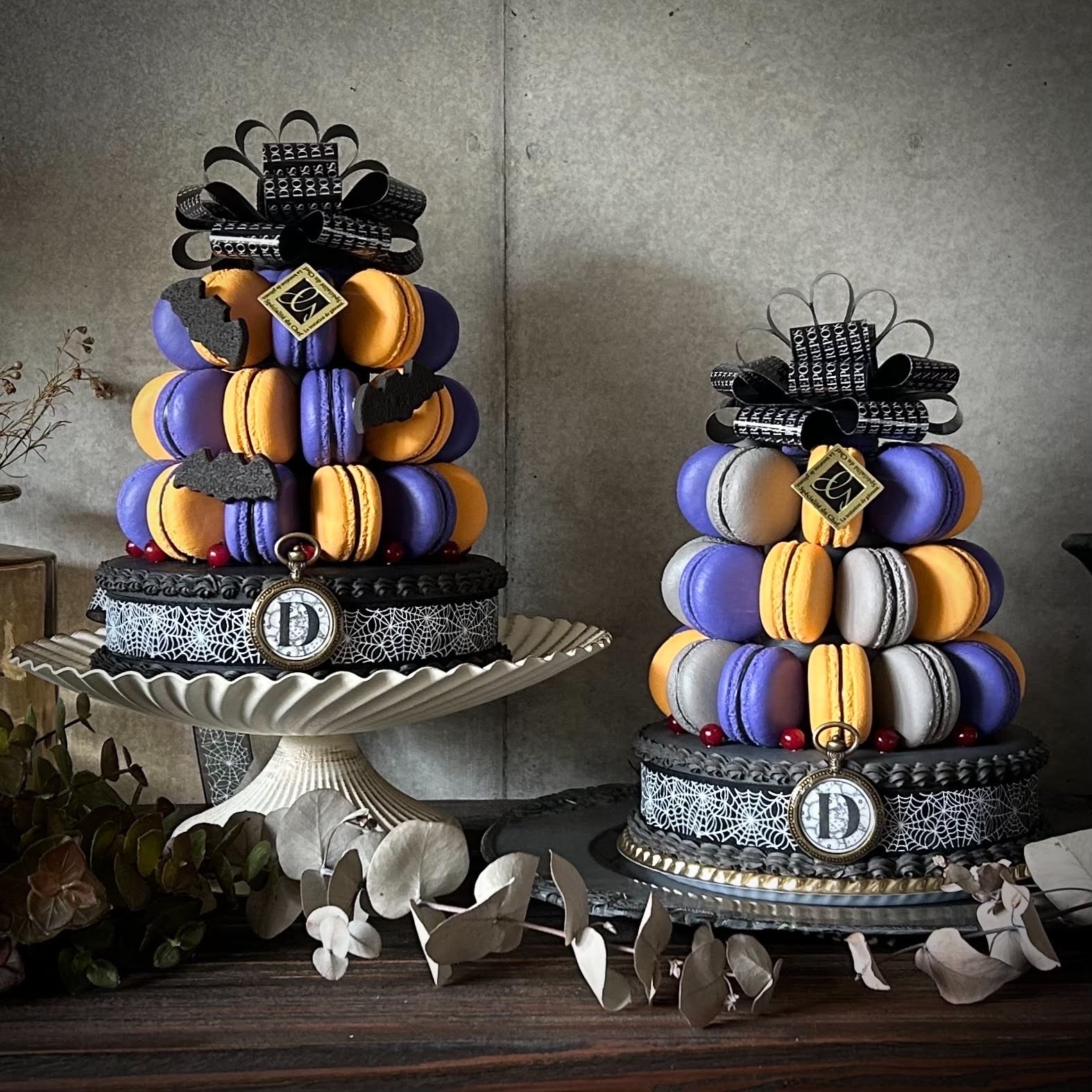 受注制作】マカロンタワー・ハロウィン | DOUX REPOS